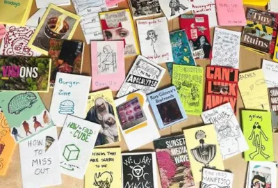 A pile of zines.